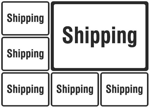 White shipping sign quality signs 6 pack warehouse posted sign adhesive us s160 for sale