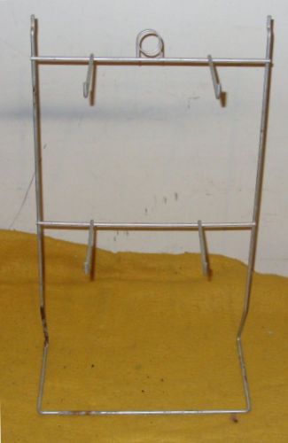 Vintage Small Counter Wire Display Rack  with 4 Display Hooks