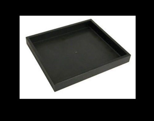 Jewelry Half 1/2 Size Utility Stackable Tray 1&#034; Black
