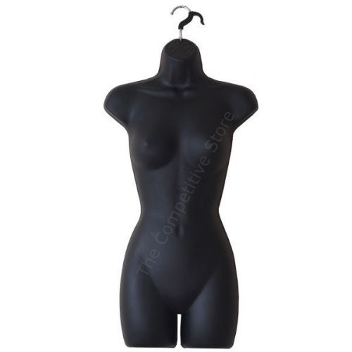 Female Dress Black Mannequin Form - Use For Display Small Medium Clothing Sizes