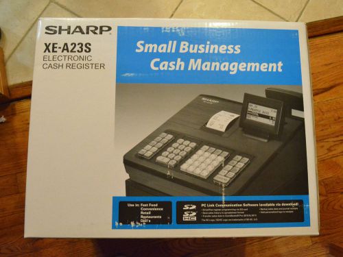 Brand new sharp xe-a23s electronic thermal cash register for sale