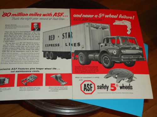 1959 Mack N Series Red Star Express Tractor Trailer Magazine Ad-ASF