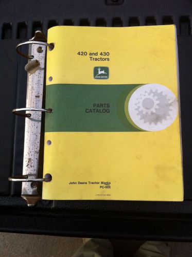 John Deere 420   genuine  Parts and Service manuals