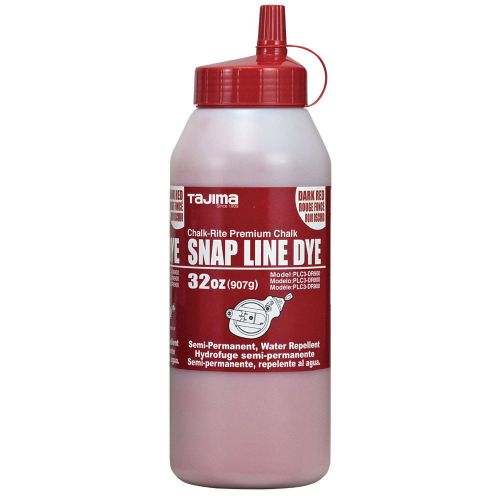 Tajima plc3-dr900 32 oz semi-permanent premium chalk-rite snap-line dye, red for sale