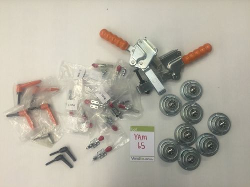 Quantity of kip levers, toggle clamps, rollers