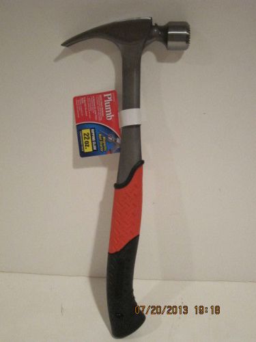 Plumb  model# ss22rcfn 22 oz anti-shock  framer&#039;s rip claw hammer, new w/tags! for sale