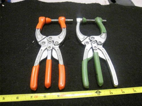 2 PC LARGE AIRCRAFT TOGGLE CLAMP PLIERS  DE- STA-CO AIRCRAFT TOOLS