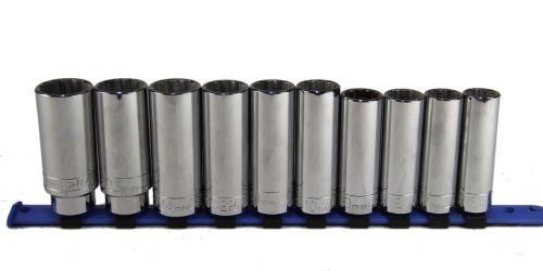 Wright 1/2&#034; chrome socket set 10 pieces for sale