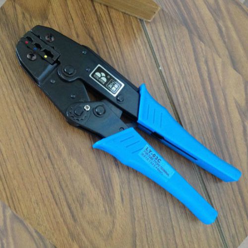 Heavy duty ratchet crimping tool wire terminals double crimp 22-10 fasen ly-03c for sale