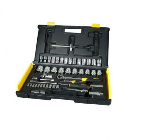 Brand New Stanley Socket Set 1/4 and 1/2-inch Drive (65 Pieces) -194659