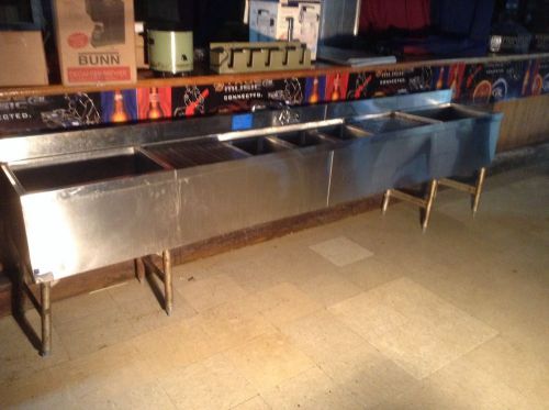 3 compartment bar sink w /coldplates for sale