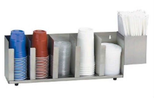 Dispenser-rite 5 section adjustable cup &amp; lid organizer for sale