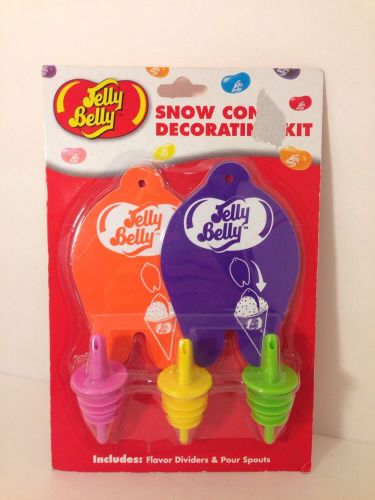 NEW Jelly Belly Snow Cone Decorating Kit Pour Spouts Flavor Dividers BPA FREE