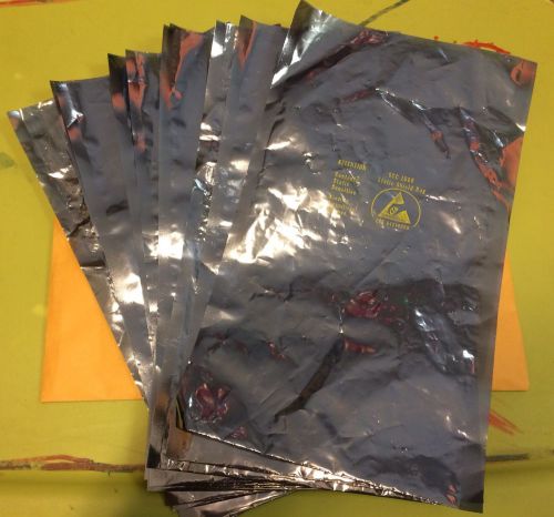 16 Static Shielding Bags 12 x 6 open top ESD Anti Static mixed-used &amp;mostly new