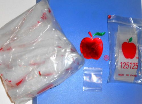 apple brand baggies zippitz bags 1.25&#034;x1.25&#034; 125125 size clear 1000ct Sick Price