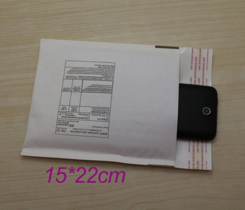 Free ship 10pcs Kraft Mailing Postal Padded Bubble Bags Envelopes Bags 15*22cm