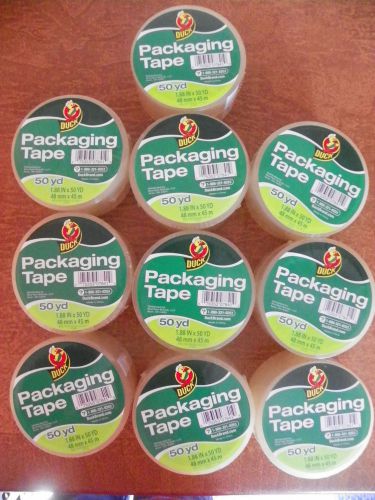 10- ROLLS-DUCK BRAND PACKING &amp; SHIPPING TAPE-THE BEST!-   FREE SHIPPING