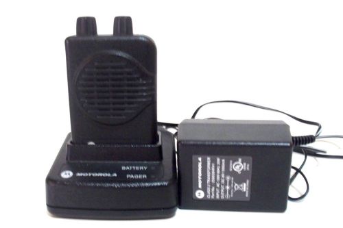 Motorola minitor v ~5 pager,charger base, belt clip,headphone jack 2 channel for sale