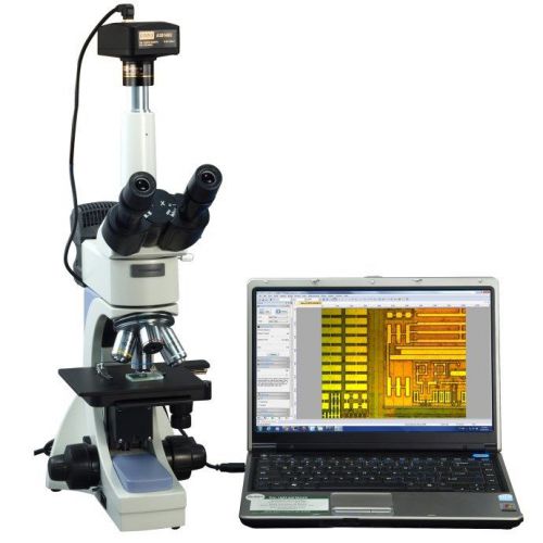 OMAX 40-2500X Infinity Trinocular Metallurgical Microscope+14MP Camera