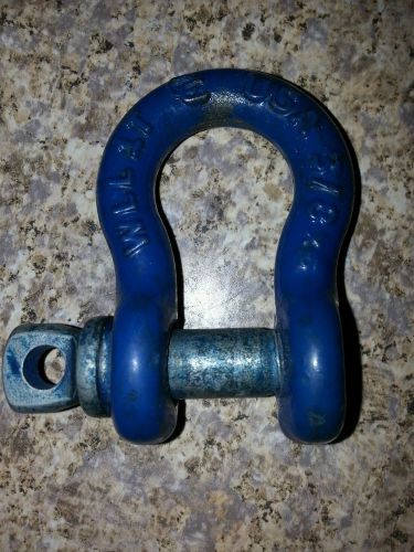 WLL 1T Clevis Shackle 3/8 USA, Chain Hook Eyelet