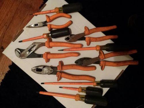 Klein insulated high voltage tool set for sale