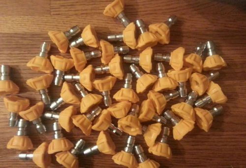 LOT OF 50 YELLOW PRESSURE WASHER NOZZLES