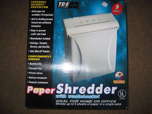 TDE Paper Shredder- used