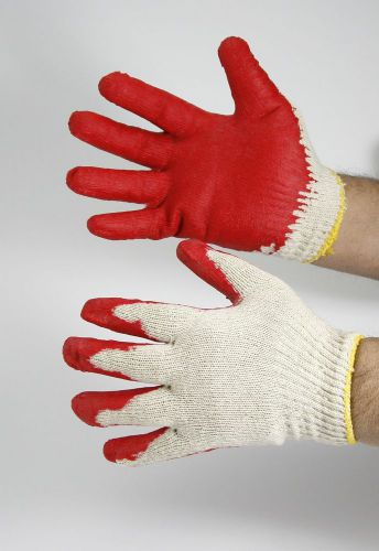 Ruber latex palm coated work Gloves red  300 Pairs