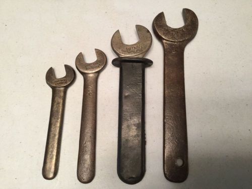 Four vintage machinist wrenches-Armstrong-Williams-Billings-W&amp;B