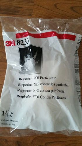 3m 8233 n100 particulate respirator with valve- 1/each for sale