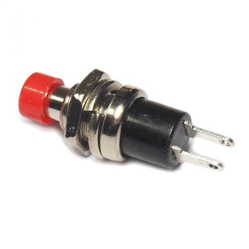 2pcs Red Pushbutton Switch, Momentary On Normally Open PBS-105R