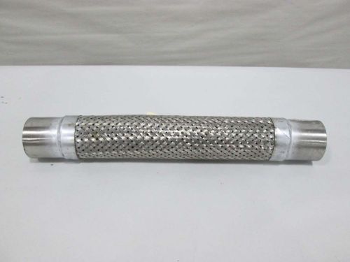 NEW FLEXIBLE 18IN LENGTH STAINLESS 2 IN NPT CONDUIT FITTING D360222