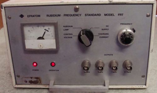 EFRATOM RUBIDIUM FRT FREQUENCY STANDARD! MODEL FRT! CALIBRATED !