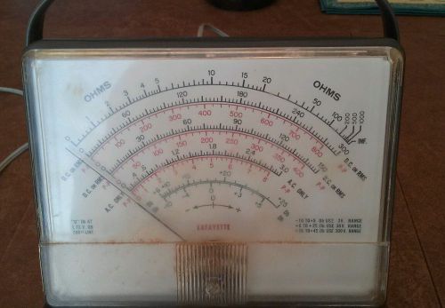 Vintage LaFayette VTVMVT Meter/Tester OHMS
