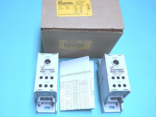 Bussmann pdbfs330 power distribution block 380a 600v (set of 2) new in box for sale