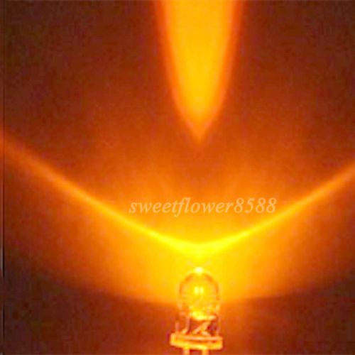 New 1000pcs 3mm Orange 5000mcd LED Lamp Ultra Bright Led Light Bulb
