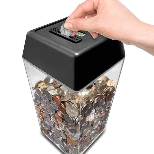 NEW Perfect Solutions Digital Coin Counting CountDown Bank Digital Counter Coins