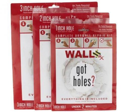 Wall Doctor RX Dry Wall Repair Kit 1&#034;, 2&#034; &amp; 3&#034; Patches by Lori Greiner