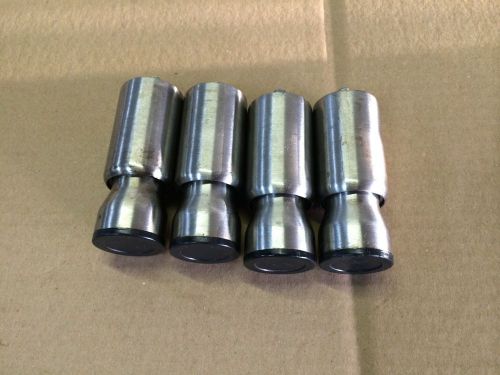 Stainless Steel Equipment Leg 4&#034; set of 4 --Through Stud Tops(3/8-16)