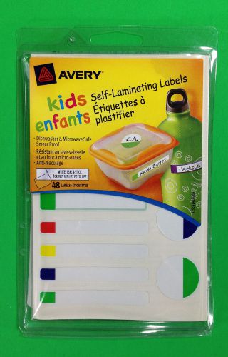 Avery Kids Self Laminating Labels #41425 Pack of 48