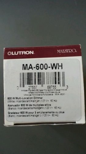 Lutron Maestro 600W Multi-Location Dimmer MA-600-WH