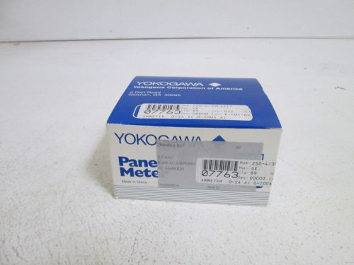 YOKOGAWA PANEL METER 0-200 AC AMPS 250440LS-RL7 *NEW IN BOX*