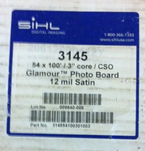 Sihl Glamour Photo Board 54&#034; x 100&#039; 12mil Satin - 3&#034; core - #314560