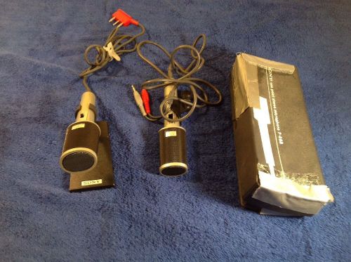 Sony F-99S Vintage Stereo Mic. 3 Pin. and F-99B Microphone 2clips.