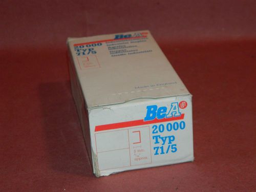 Bostich Upholstery Staples Bea 71/5 3/16&#034; Leg 3/8&#034; Crown ( box of 20,000 ) NEW