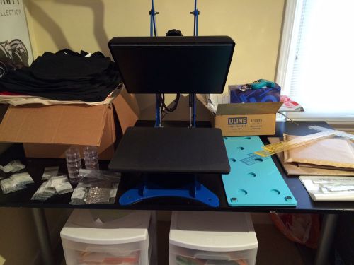 George knight dk16 heat press, blank shirts, tote bags, rhinestones and supplies for sale