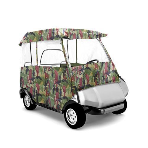 Pyle pcvge33 protective cover for golf cart up to 167 cm (camo color) 2 pass. for sale