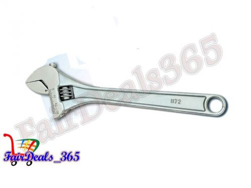 TOP QUALITY BRAND NEW ADJUSTABLE WRENCH SPANNERS CHROME FINISHES 12&#034; 300MM