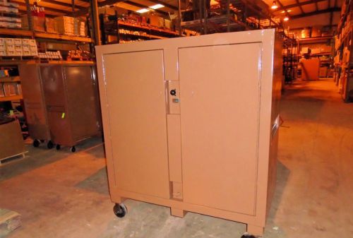 Knaack 139 jobmaster 60 x 30 x 57 storage cabinet job box recondition no casters for sale