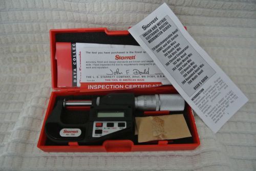 Starrett Electronic Digital Micrometer No 756 with Hard Plastic Case